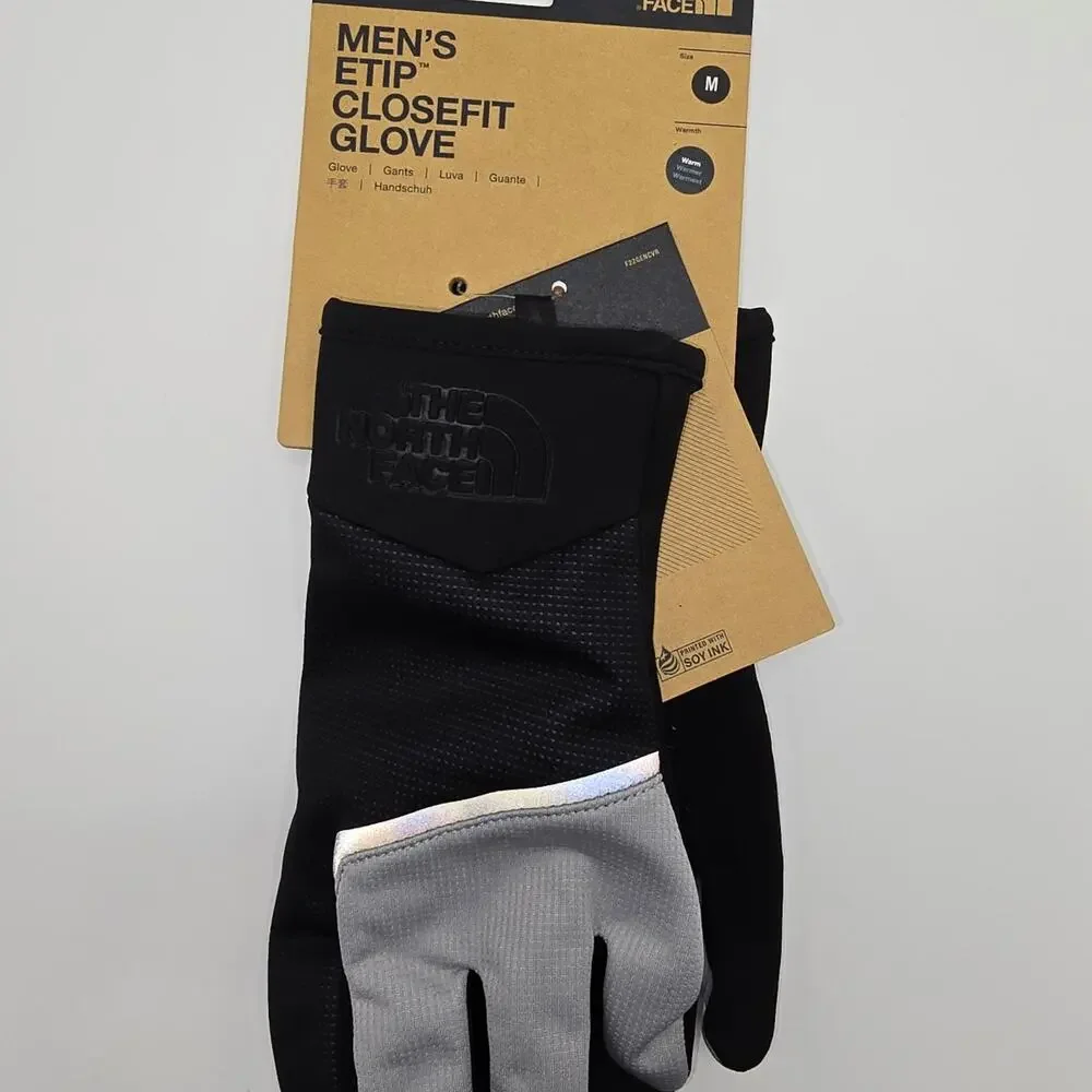 The North Face Men's Etip Closefit Gloves sz Med NWT